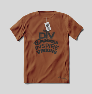 DIV T-Shirt Tan & Brown