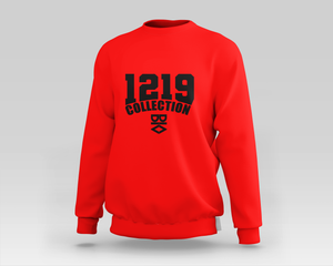 1219 Sweater in Red & Black and  White & Black